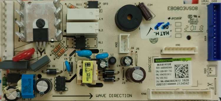 برد کنترل فریزر بکو