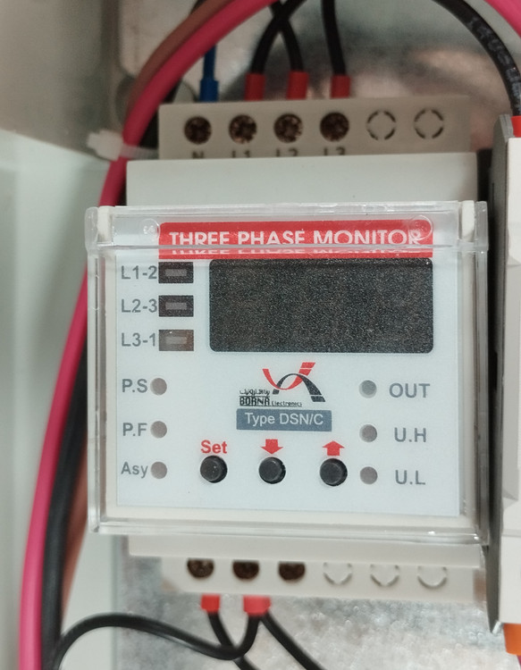 محافظ برق سه فاز کولر دوتکه