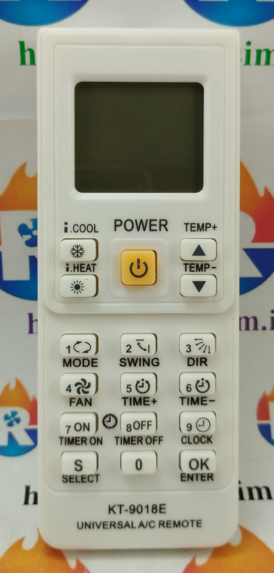 ریموت کنترل مادر یا همه کاره کولر گازی مدل KT-9018E